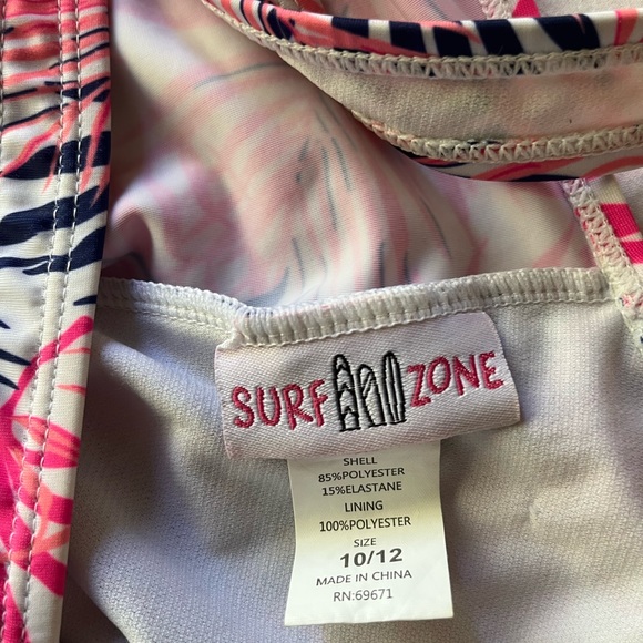 Girls Surf Zone one piece swimsuit size 10/12 - Picture 4 of 6